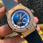 Blue Side Pendulum Automatic Silicone Strap